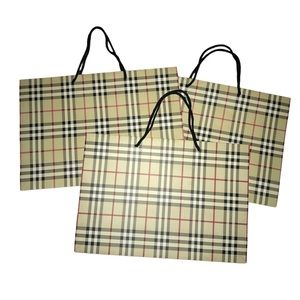 BOGO- 3 Burberry Shopping Bags